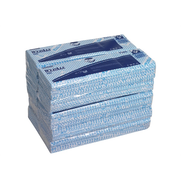 Click for a bigger picture.Wypall X80 Blue Cleaning Cloths 7565