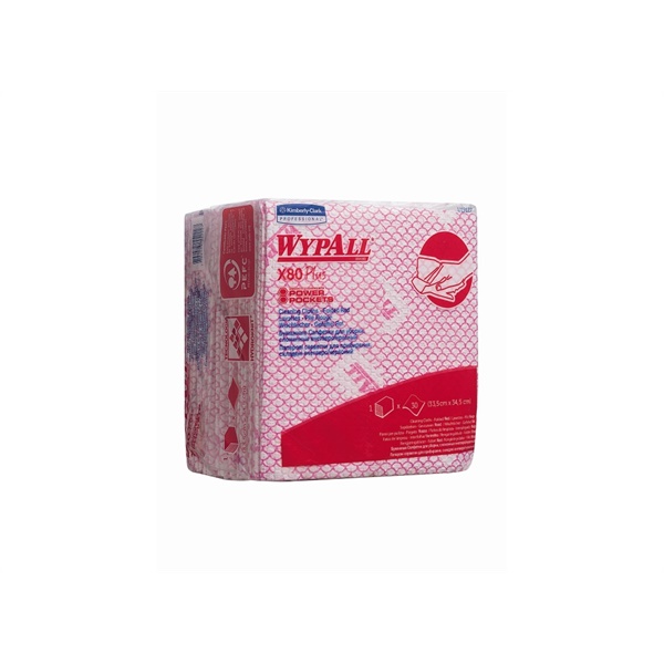 Click for a bigger picture.Red Wypall X80 PLUS Cleaning Cloth x30