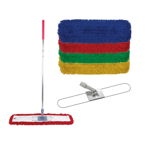 Click for a bigger picture.40cm Blue DUST MOP complete  x 5