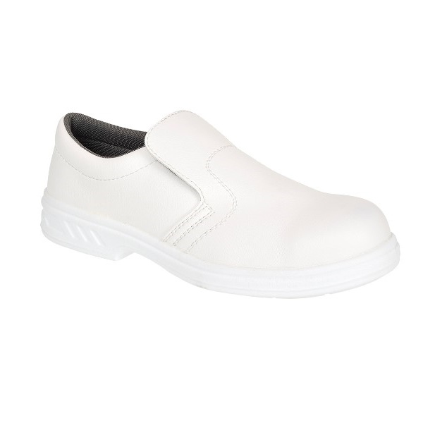 Click for a bigger picture.White Occupational Slip On Shoe (37/4)