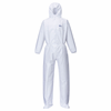 White BizTex MICROPORUS COVERALL 6/5  xl